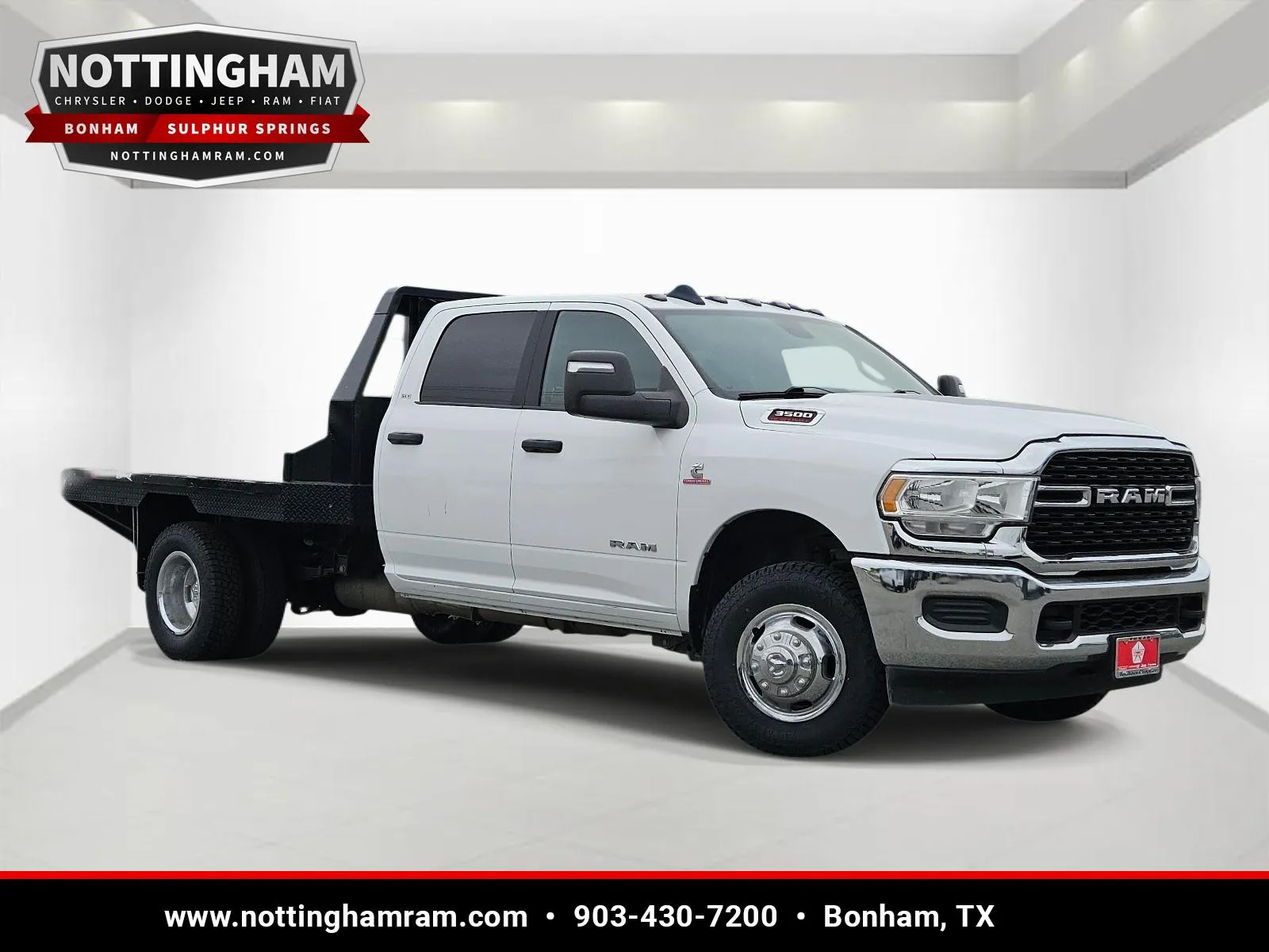 White 2024 Ram 3500 Chassis Cab SLT for sale in Bonham, TX
