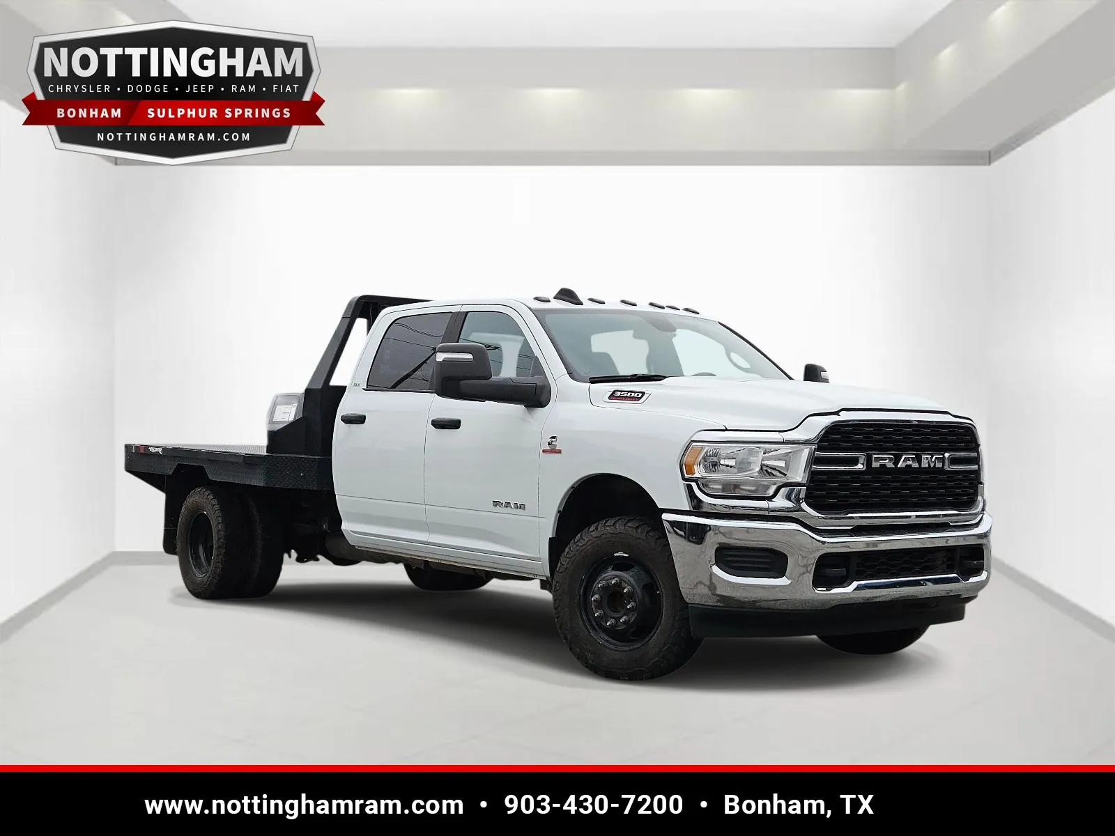 White 2024 Ram 3500 Chassis Cab SLT for sale in Bonham, TX