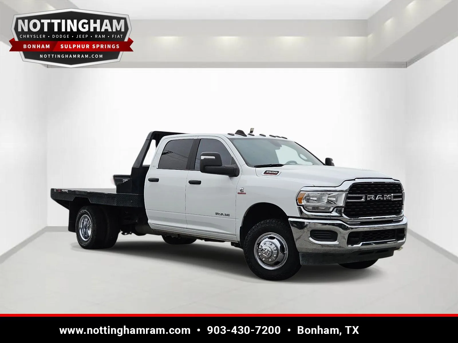 White 2024 Ram 3500 Chassis Cab SLT for sale in Bonham, TX