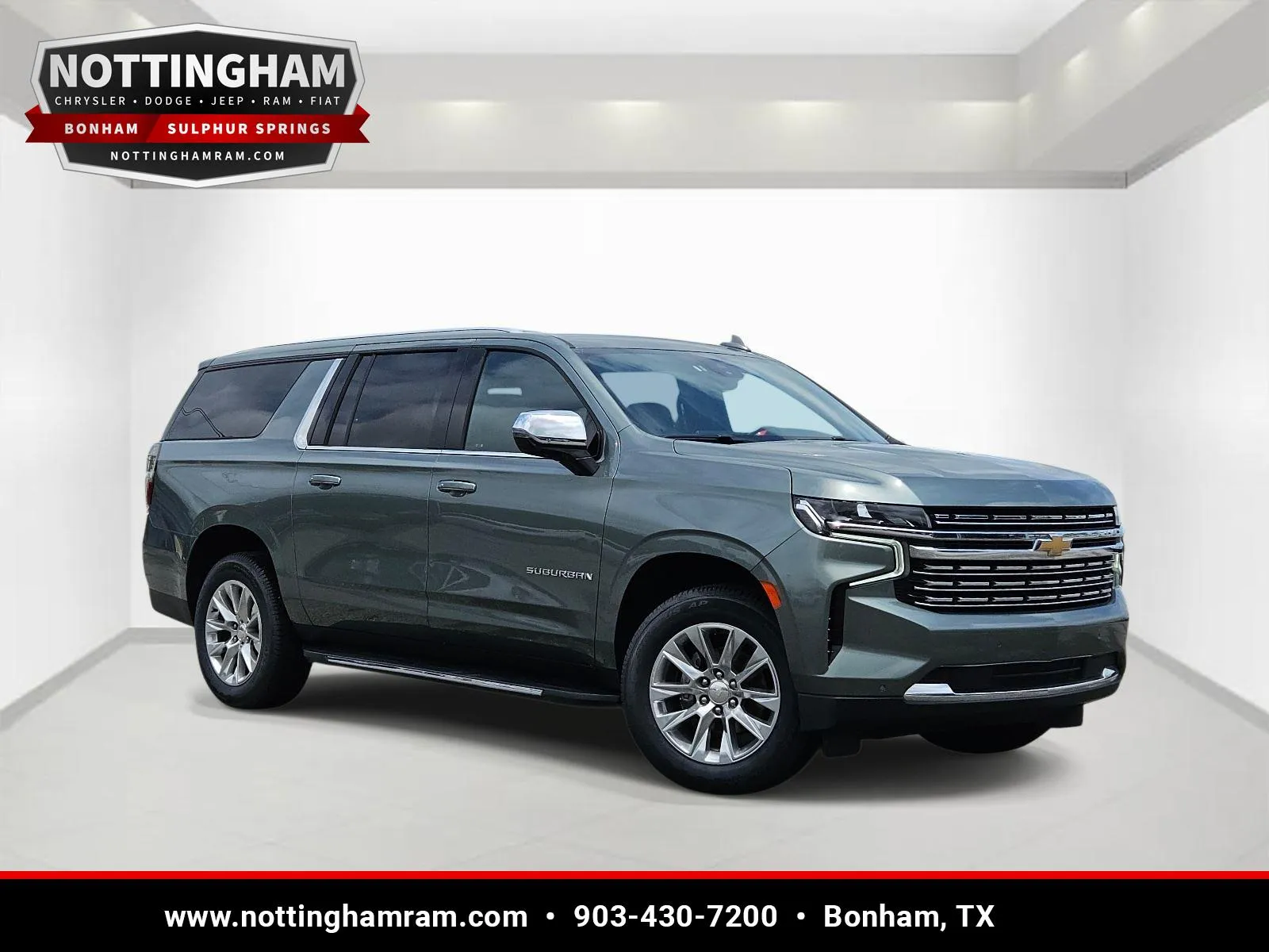 Green 2023 CHEVROLET SUBURBAN 2WD 4DR PREMIER for sale in Bonham, TX