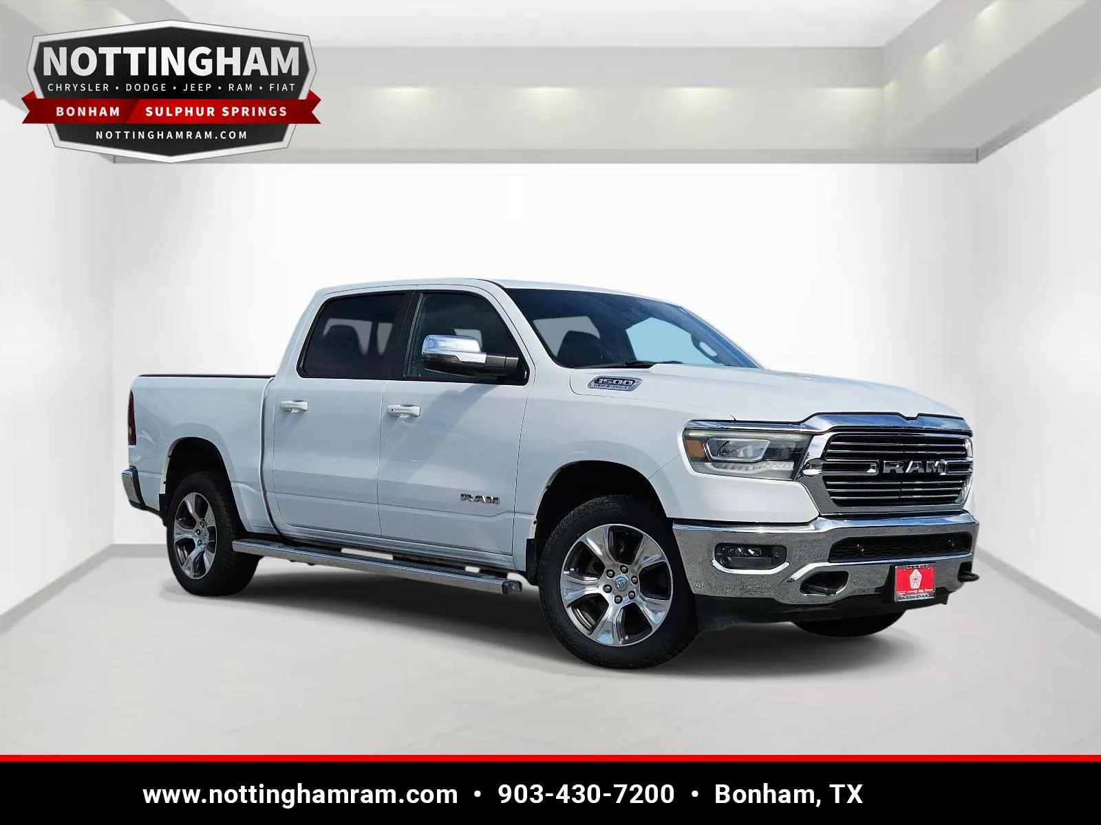 White 2023 Ram 1500 Laramie for sale in Bonham, TX