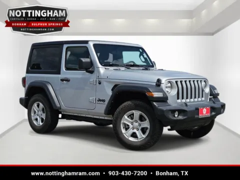 Silver 2023 Jeep Wrangler Sport S for sale in Bonham, TX