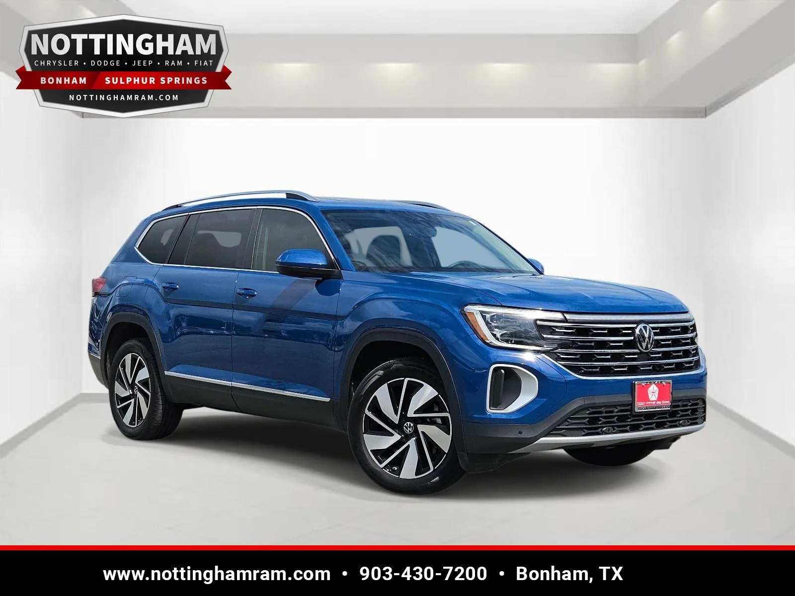 Blue 2025 Volkswagen Atlas 2.0T SEL for sale in Bonham, TX