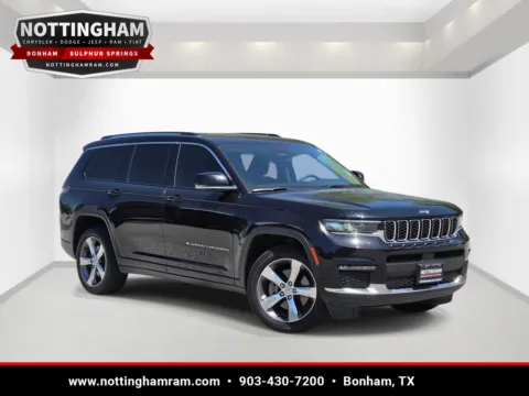 Black 2021 Jeep Grand Cherokee L Limited for sale in Bonham, TX