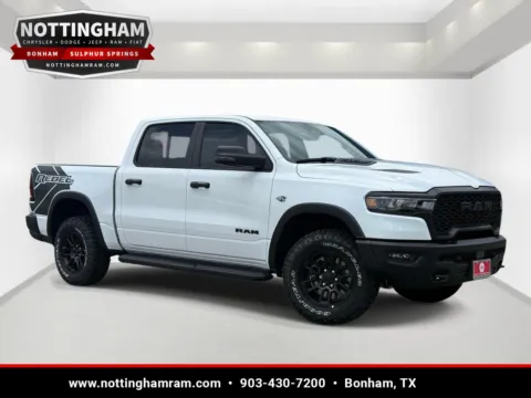 White 2026 RAM 1500 REBEL 4X4 CREW CAB 5'7 B for sale in Bonham, TX