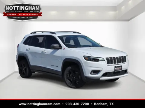 White 2019 Jeep Cherokee Trailhawk for sale in Bonham, TX