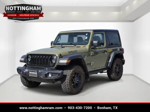 Another view of 2025 Jeep Wrangler Willys for sale in Bonham, TX at Bonham Chrysler