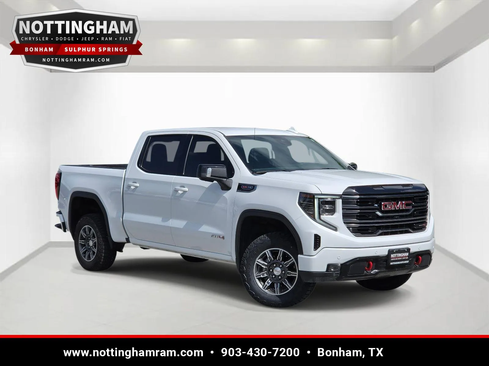 White 2025 GMC Sierra 1500 AT4 for sale in Bonham, TX