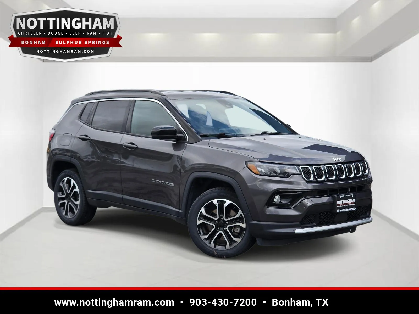 Gray 2023 Jeep Compass Limited for sale in Bonham, TX