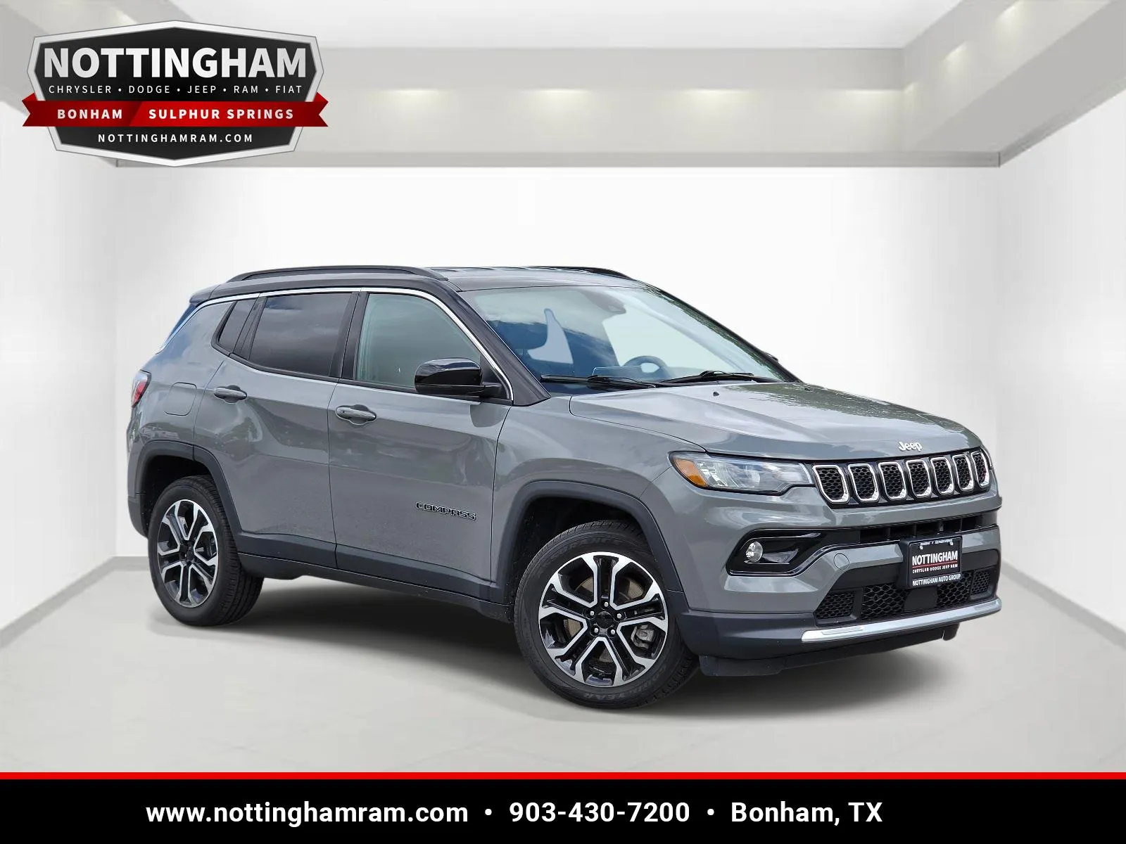 Gray 2024 Jeep Compass Limited for sale in Bonham, TX