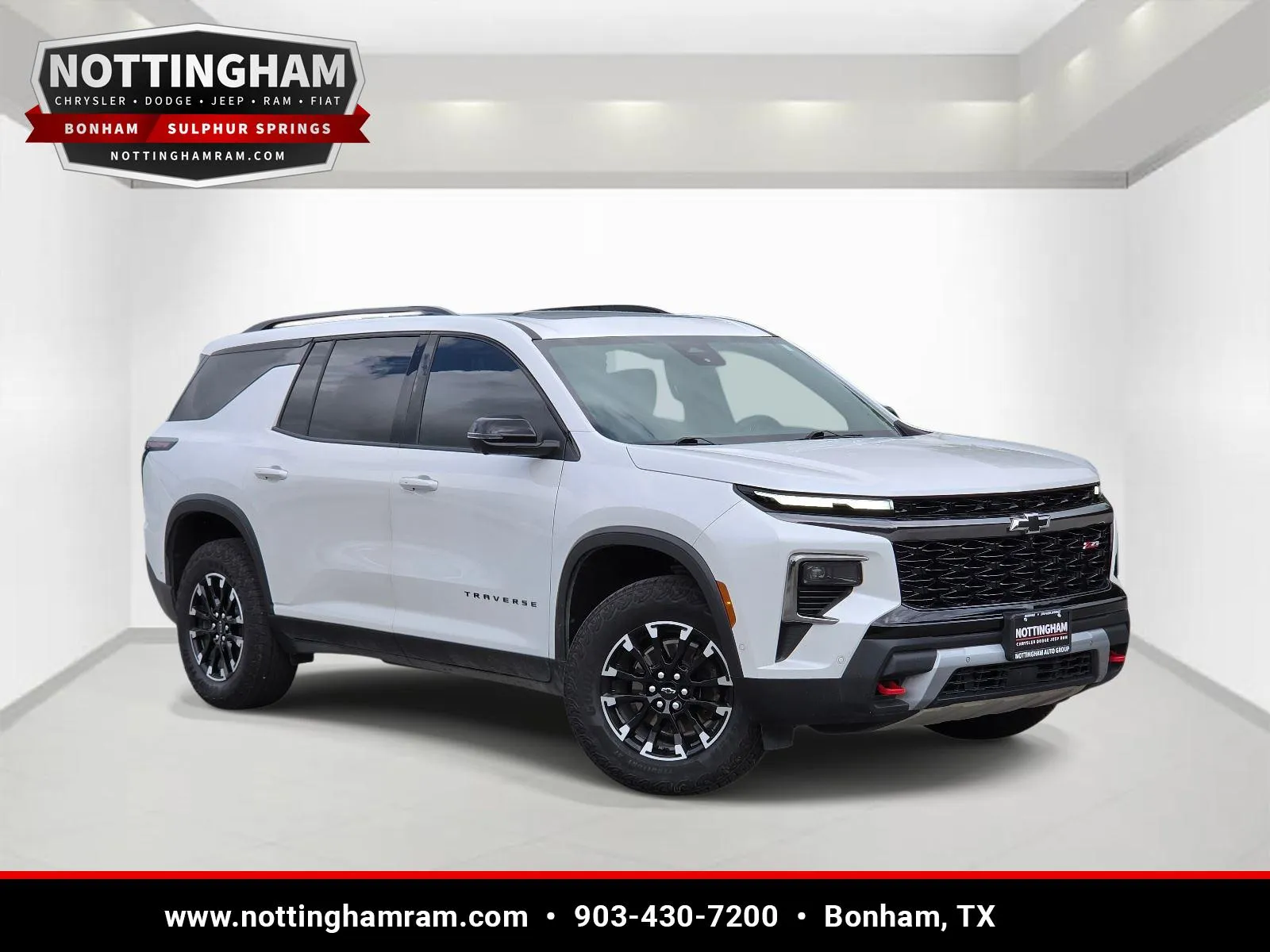 White 2024 Chevrolet Traverse AWD Z71 for sale in Bonham, TX