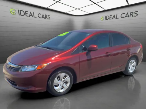 Red 2012 Honda Civic LX for sale in Mesa, AZ