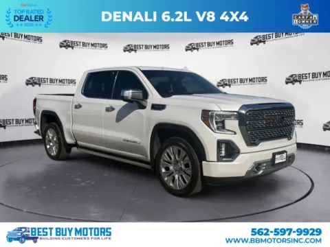 White 2022 GMC Sierra 1500 Limited Crew Cab Denali Pickup 4D 5 3/4 ft for sale in Signal Hill, CA