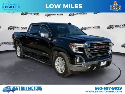 Black 2019 GMC Sierra 1500 Crew Cab SLT Pickup 4D 5 3/4 ft for sale in Signal Hill, CA