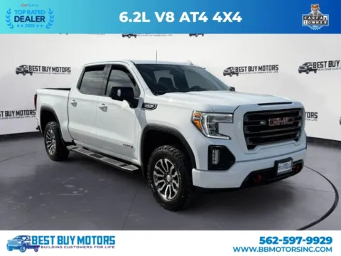 White 2022 GMC Sierra 1500 Limited Crew Cab AT4 Pickup 4D 5 3/4 ft for sale in Signal Hill, CA