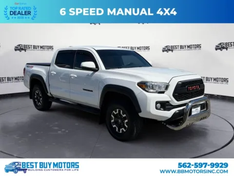 White 2019 Toyota Tacoma Double Cab TRD Off-Road Pickup 4D 5 ft for sale in Signal Hill, CA