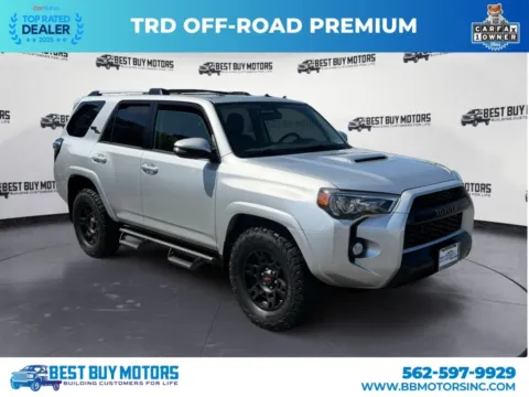 Silver 2018 Toyota 4Runner TRD Off-Road Premium Sport Utility 4D for sale in Signal Hill, CA