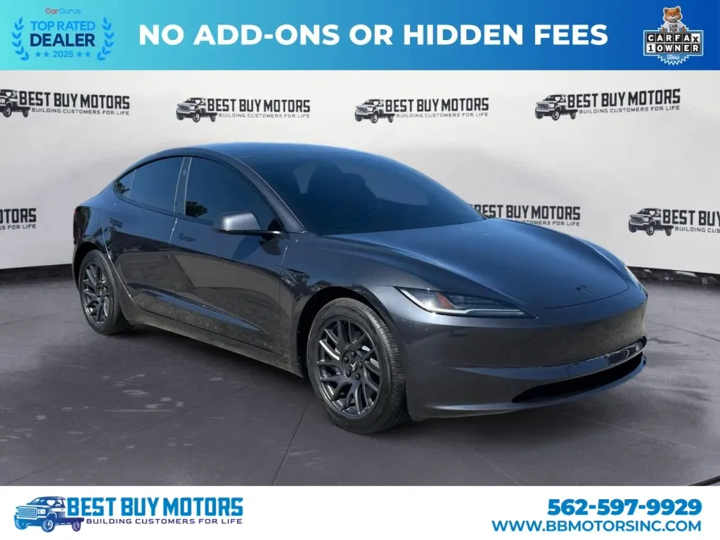 Gray 2025 Tesla Model 3 Long Range Sedan 4D for sale in Signal Hill, CA