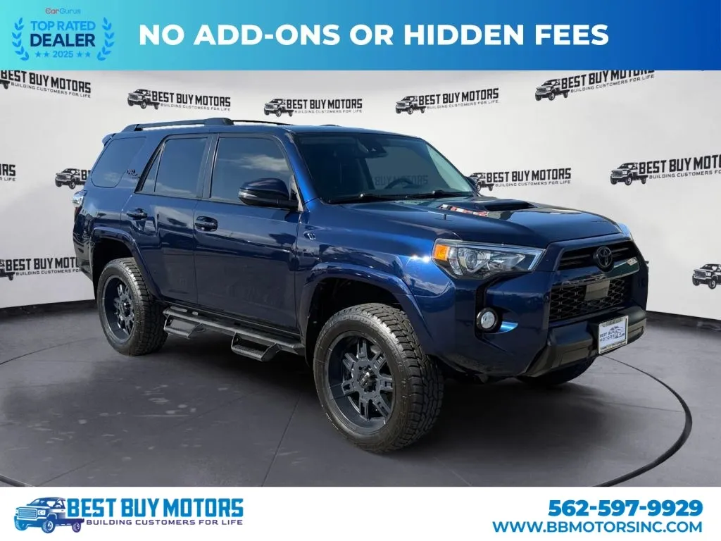 Blue 2020 Toyota 4Runner TRD Off-Road Premium Sport Utility 4D for sale in Signal Hill, CA