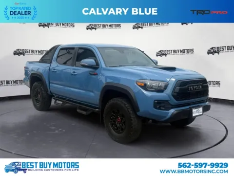 Blue 2018 Toyota Tacoma Double Cab TRD Pro Pickup 4D 5 ft for sale in Signal Hill, CA