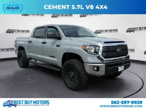 Gray 2020 Toyota Tundra CrewMax SR5 Pickup 4D 5 1/2 ft for sale in Signal Hill, CA