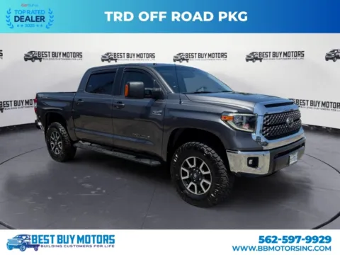 Gray 2017 Toyota Tundra CrewMax SR5 Pickup 4D 5 1/2 ft for sale in Signal Hill, CA