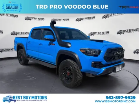 Blue 2019 Toyota Tacoma Double Cab TRD Pro Pickup 4D 5 ft for sale in Signal Hill, CA