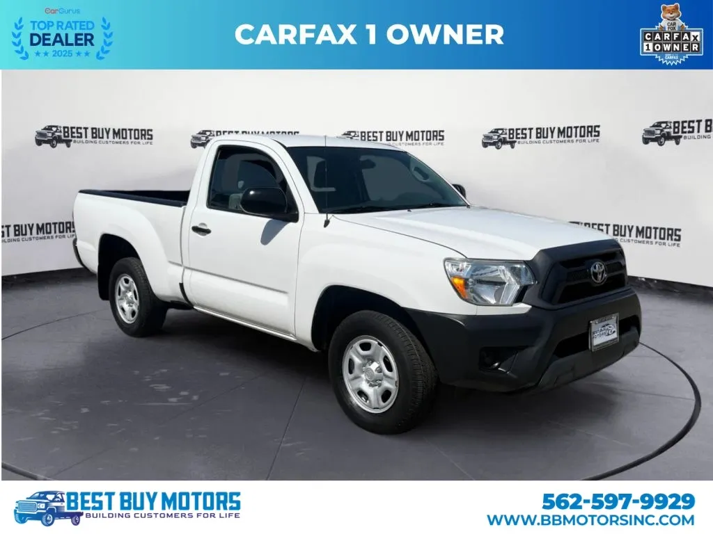 White 2013 Toyota Tacoma Regular Cab Pickup 2D 6 ft for sale in Signal Hill, CA