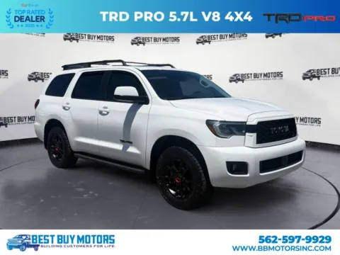 Photos of 2020 Toyota Sequoia TRD Pro Sport Utility 4D for sale in Signal Hill, CA at Best Buy Motors