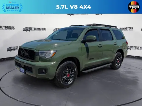 Another view of 2020 Toyota Sequoia TRD Pro Sport Utility 4D for sale in Signal Hill, CA at Best Buy Motors