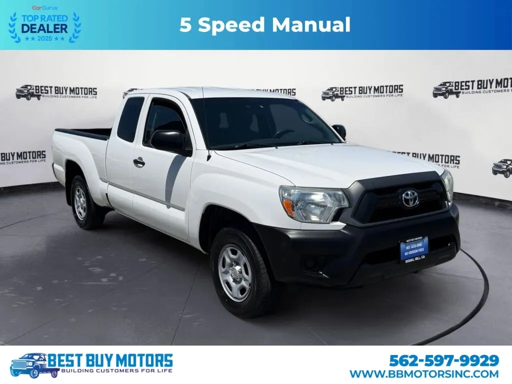 White 2013 Toyota Tacoma Access Cab Pickup 4D 6 ft for sale in Signal Hill, CA