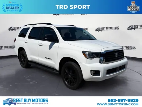 White 2019 Toyota Sequoia TRD Sport SUV for sale in Signal Hill, CA
