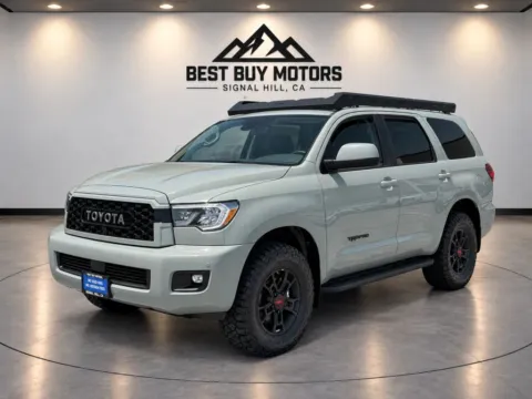 Another view of 2021 Toyota Sequoia TRD Pro Sport Utility 4D for sale in Signal Hill, CA at Best Buy Motors