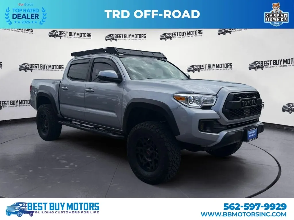 Silver 2019 Toyota Tacoma Double Cab TRD Off-Road Pickup 4D 5 ft for sale in Signal Hill, CA