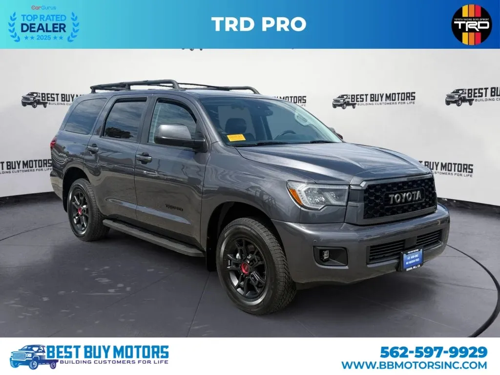 Gray 2020 Toyota Sequoia TRD Pro Sport Utility 4D for sale in Signal Hill, CA