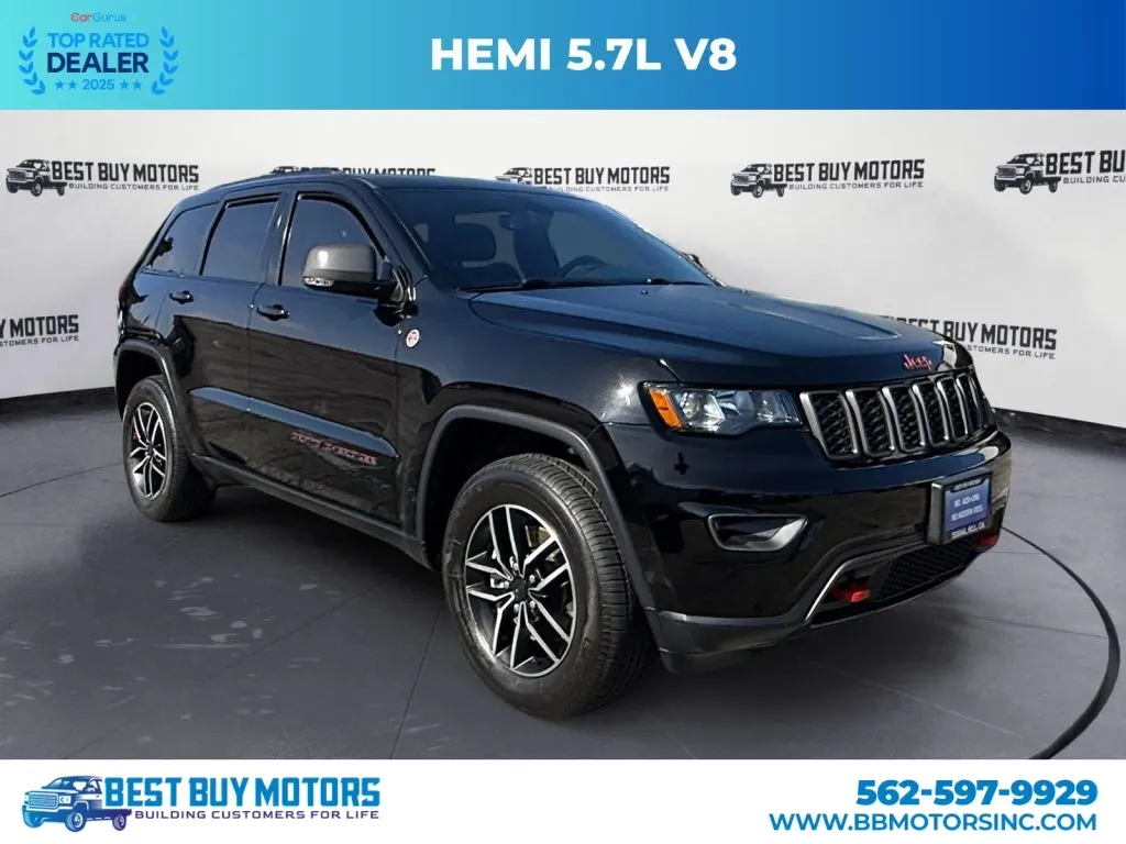 Black 2021 Jeep Grand Cherokee Trailhawk Sport Utility 4D for sale in Signal Hill, CA