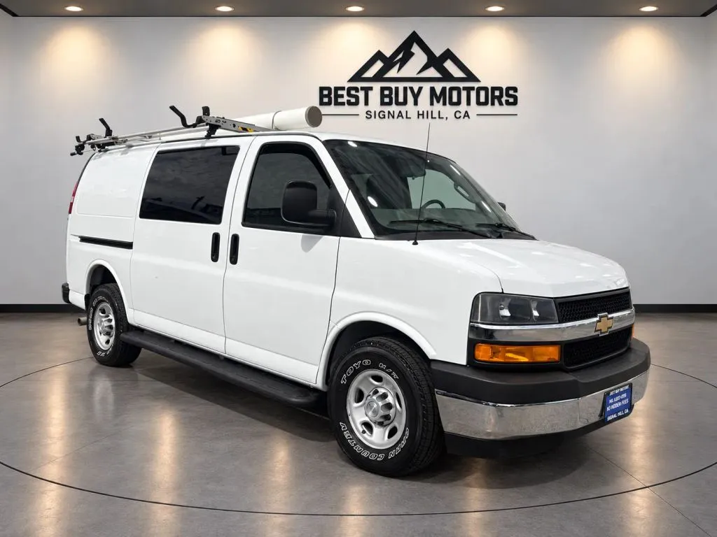 White 2018 Chevrolet Express 2500 Cargo Van 3D for sale in Signal Hill, CA