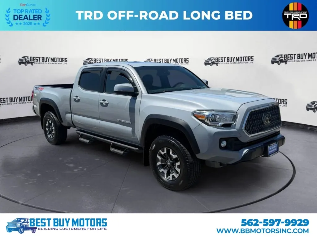 Gray 2018 Toyota Tacoma Double Cab TRD Off-Road Pickup 4D 6 ft for sale in Signal Hill, CA