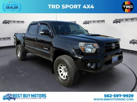 Black 2012 Toyota Tacoma Double Cab Pickup 4D 5 ft for sale in Signal Hill, CA