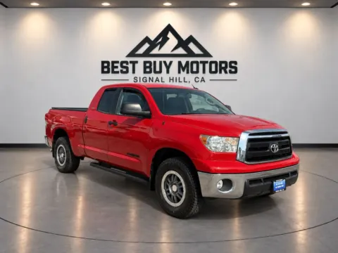 Red 2012 Toyota Tundra Double Cab Pickup 4D 6 1/2 ft for sale in Signal Hill, CA