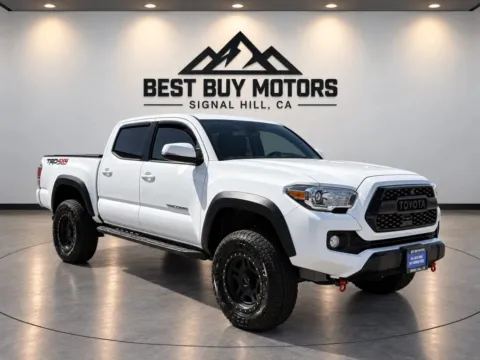White 2021 Toyota Tacoma Double Cab TRD Off-Road Pickup 4D 5 ft for sale in Signal Hill, CA