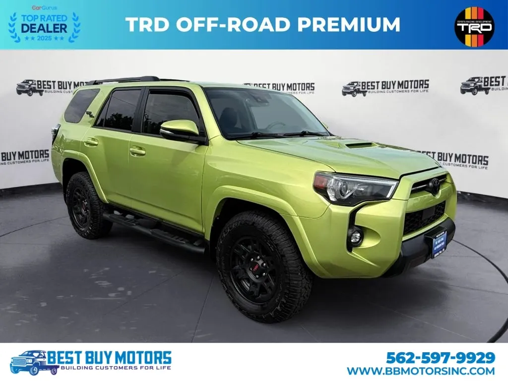 Green 2023 Toyota 4Runner TRD Off-Road Premium Sport Utility 4D for sale in Signal Hill, CA