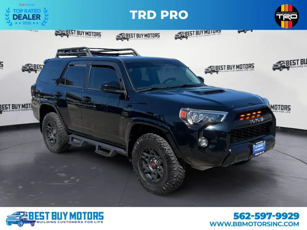 Black 2019 Toyota 4Runner TRD Pro Sport Utility 4D for sale in Signal Hill, CA