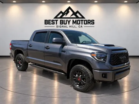 Gray 2021 Toyota Tundra CrewMax TRD Pro Pickup 4D 5 1/2 ft for sale in Signal Hill, CA