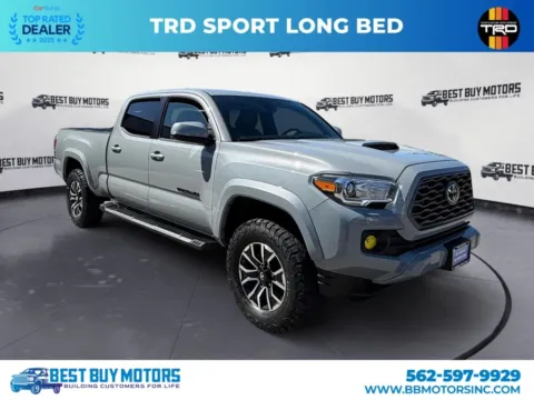 Gray 2021 Toyota Tacoma Double Cab TRD Sport Pickup 4D 6 ft for sale in Signal Hill, CA