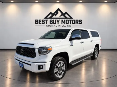 Another view of 2020 Toyota Tundra CrewMax Platinum Pickup 4D 5 1/2 ft for sale in Signal Hill, CA at Best Buy Motors