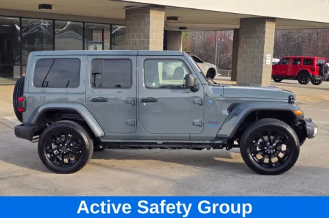 Another view of 2025 Jeep Wrangler Sahara 4xe w/Active Safety Group for sale in Concord, NC at Carolina Auto Warehouse