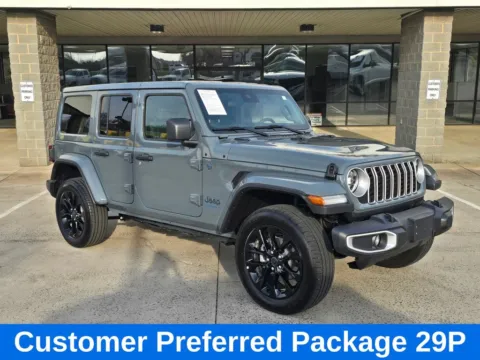 Photos of 2025 Jeep Wrangler Sahara 4xe w/Active Safety Group for sale in Concord, NC at Carolina Auto Warehouse