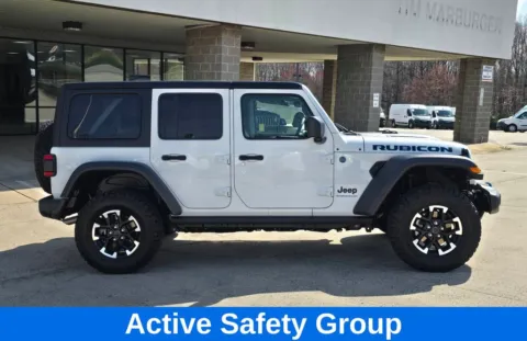 Another view of 2025 Jeep Wrangler Rubicon 4xe w/Active Safety and Convenience Group for sale in Concord, NC at Carolina Auto Warehouse