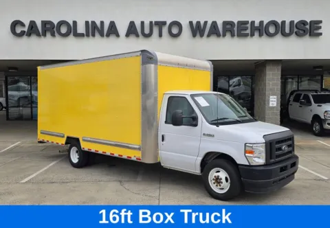 White 2023 Ford E-350SD  16ft Box W/Roll-up Door and Pull-out Ramp for sale in Concord, NC